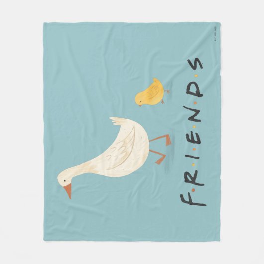 Couverture Polaire AMIS™ | Le poussin et le canard (Devant)