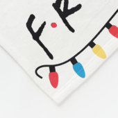 Couverture Polaire AMIS™ | Logo des lumières de Noël (Coin)