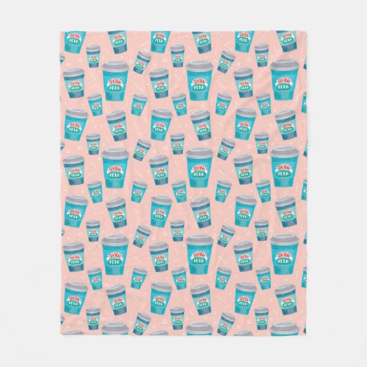 Couverture Polaire AMIS™ | Motif Central Perk Coffee Cup (Devant)