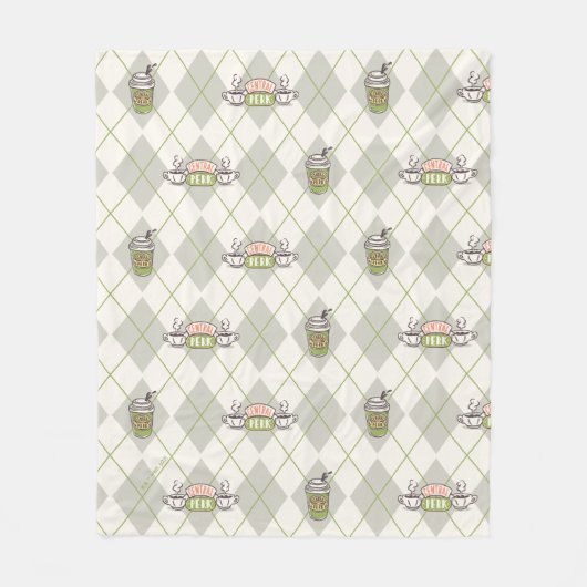 Couverture Polaire AMIS™ | Motif de Jacquard Perk Central (Devant)