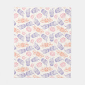 Couverture Polaire AMIS™ | Pastel Central Perk Motif (Devant)