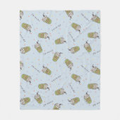 Couverture Polaire AMIS™ | Polka Dot Central Perk Motif (Devant)