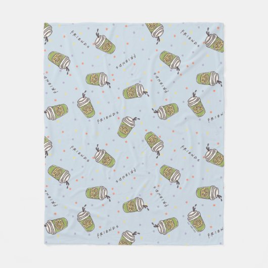 Couverture Polaire AMIS™ | Polka Dot Central Perk Motif (Devant)