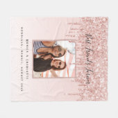 Couverture Polaire Amis pour toujours parties scintillant rose pâle p (Devant (Horizontal))