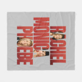 Couverture Polaire AMIS™ | Rachel, Monica & Phoebe (Devant (Horizontal))