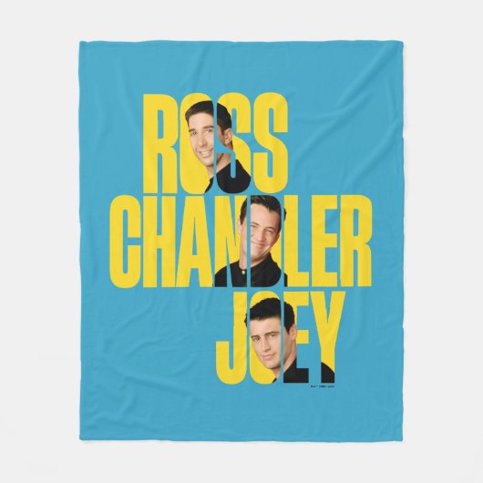 Couverture Polaire AMIS™ | Ross, Chandler et Joey (Devant)