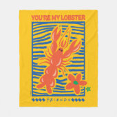 Couverture Polaire AMIS™ | Vous êtes mon homard vibrant graphique (Devant)