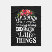 Couverture Polaire Amitié C'Est Un Million De Petite Chose (Devant)