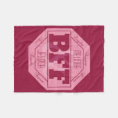 Couverture Polaire Amitié de BFF - noms faits sur commande - tondez (Devant (Horizontal))