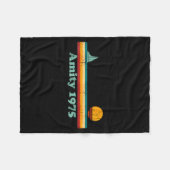 Couverture Polaire Amity 1975 Retro Sailboat And Sunset Design Idea (Devant (Horizontal))