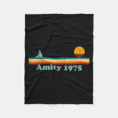Couverture Polaire Amity 1975 Retro Sailboat And Sunset Design Idea (Devant)