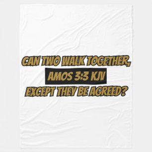 Couverture Polaire Amos 3:3 KJV Bible Verse Écriture