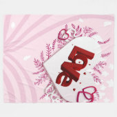 Couverture Polaire Amour 3D (Devant (Horizontal))