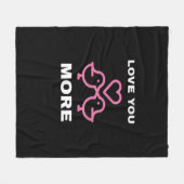 Couverture Polaire Amour à jamais Classique Intemporel (Devant (Horizontal))