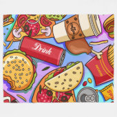 Couverture Polaire amour alimentaire (Devant (Horizontal))
