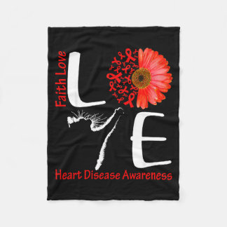Couverture Polaire Amour Chat Cœur Foi Espoir Amour Maladie Cardiaque