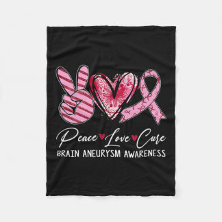 Couverture Polaire Amour Cure Burgundy Ribbon Cerveau Aneurie Sensibi