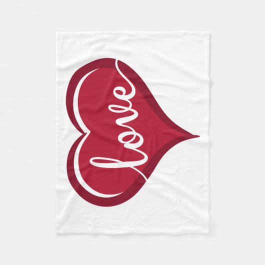 Couverture Polaire amour dans les valentines cardiaques (Devant)