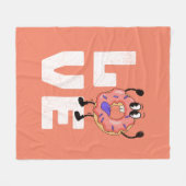 Couverture Polaire Amour de Donut (Devant (Horizontal))