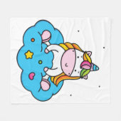 Couverture Polaire Amour de licorne (Devant (Horizontal))