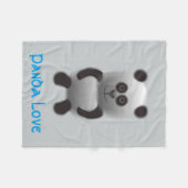 Couverture Polaire amour de panda (Devant (Horizontal))