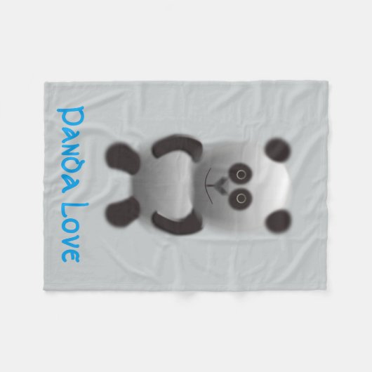 Couverture Polaire amour de panda (Devant (Horizontal))