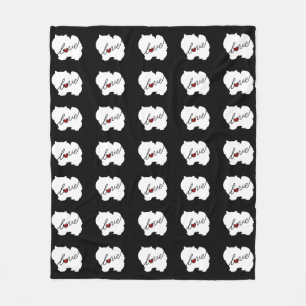 Couverture Polaire Amour de Pomeranian