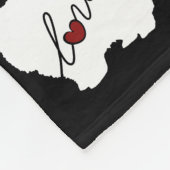Couverture Polaire Amour de Pomeranian (Coin)