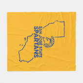 Couverture Polaire Amour de Spartans d'état de San Jose (Devant (Horizontal))