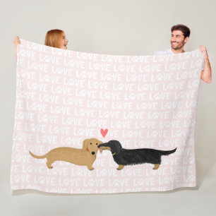 Couverture Polaire Amour de teckels