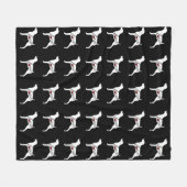 Couverture Polaire Amour de Weimaraner (Devant (Horizontal))