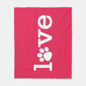 Couverture Polaire Amour des animaux (Devant)