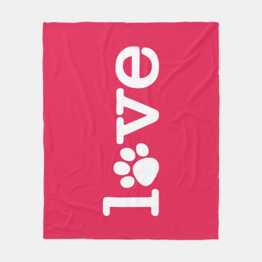 Couverture Polaire Amour des animaux (Devant)