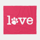 Couverture Polaire Amour des animaux (Devant (Horizontal))