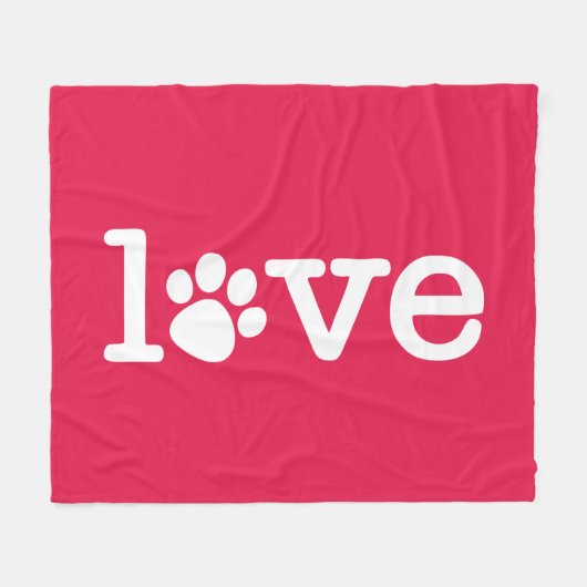 Couverture Polaire Amour des animaux (Devant (Horizontal))