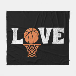 Couverture Polaire Amour du basket-ball