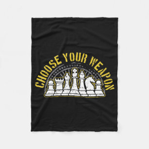 Couverture Polaire Amour Échecs Choisissez votre arme Idée cadeau Éch