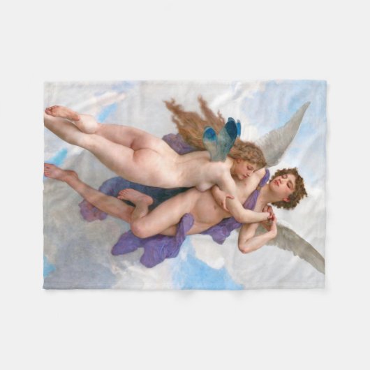 Couverture Polaire Amour et Psyché, Bouguereau (Devant (Horizontal))