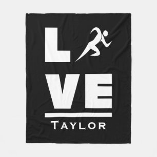 Couverture Polaire Amour Et Vie Athlétisme Piste Et Ventilateur De Sp