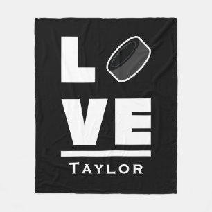 Couverture Polaire Amour Et Vie Hockey Sur Glace Ventilateur De Sport