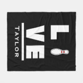 Couverture Polaire Amour Et Vie Tenpin Bowling Ventilateur De Sport (Devant (Horizontal))