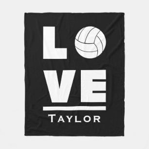 Couverture Polaire Amour Et Vie Volleyball Sport Ventilateur Nom Pers