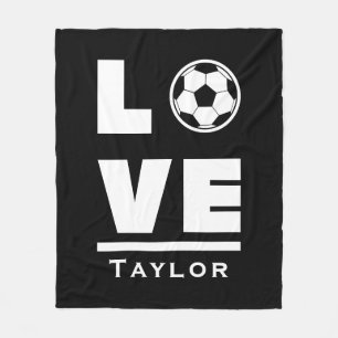 Couverture Polaire Amour Et Vivre Football Football Sport Ventilateur