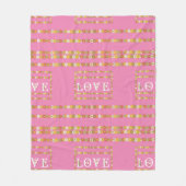 Couverture Polaire Amour Floral Monogram Daisy (Devant)