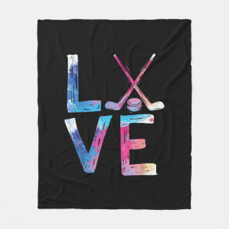 Couverture Polaire Amour Hockey sur glace filles Dons de hockey femme