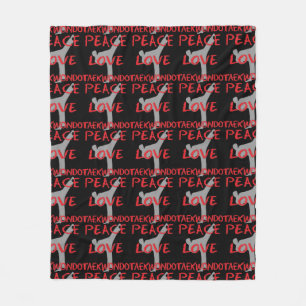 Couverture Polaire Amour le Taekwondo de paix