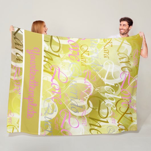 Couverture Polaire Amour, liebe, kara, cher, käre, querido, texte, ro (En situation)