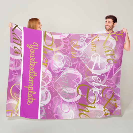 Couverture Polaire Amour, liebe, kara, cher, käre, querido, texte, ro (En situation)