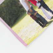 Couverture Polaire Amour Maman Chaque Jour 7 photo bleu et violet (Coin)