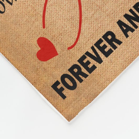 Couverture Polaire Amour Mari | Lettre À Mon Mari Je T'Aime (Coin)